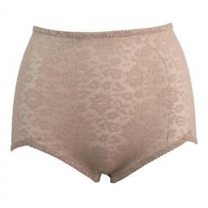 NEW RAGO women's v leg extra firm control brief panty in mocha